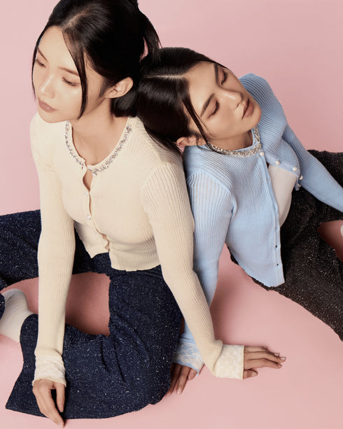 Jet Set Cardigan - Cloud Blue