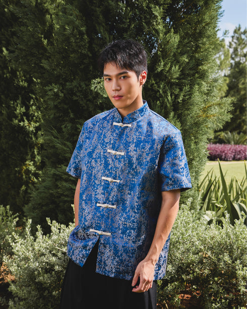 Midnight Muse Mandarin Shirt