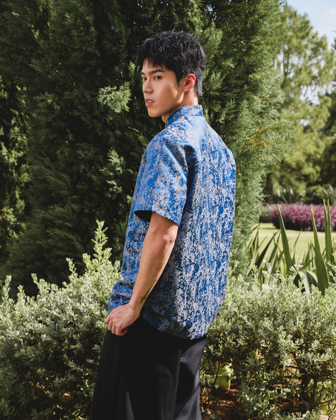 Midnight Muse Mandarin Shirt