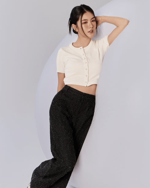 All Day Knitted Top - Milkshake