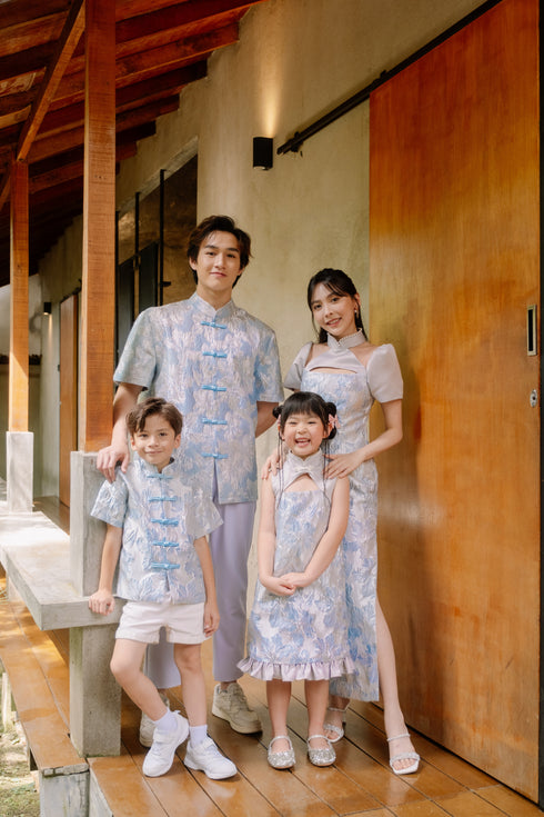 Mandarin Elegance Signature Brocade - Girls