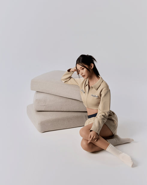 The Lounge Skirt Set - Cream