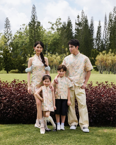 Blissful Peony Mandarin Shirt