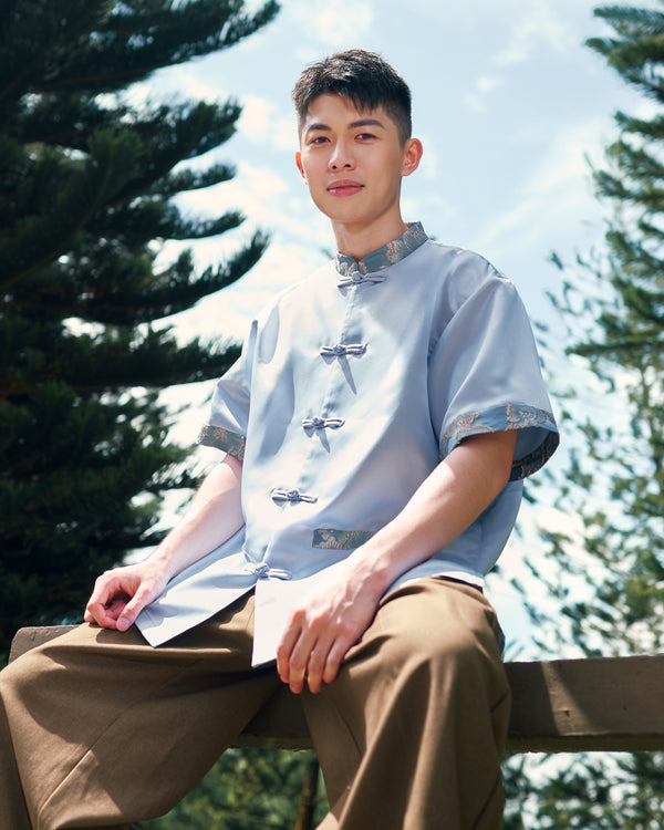 KTYY x MQ Serene Bamboo Shirt - Blue